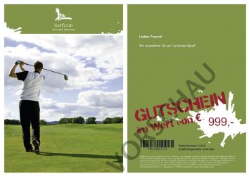 WERTGUTSCHEIN Golfclub Schloss Teschow e.V.