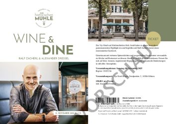 [Ticket] Wine & Dine mit Ralf Zacherl, 15.11.2025